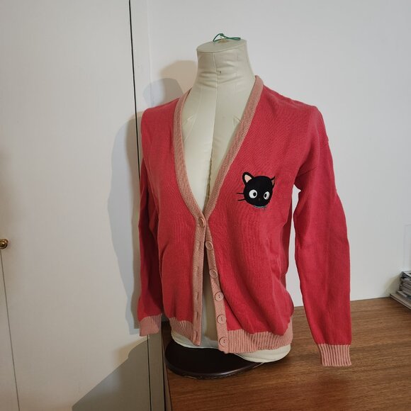 2011 Forever 21 Hello Kitty Chococat Sanrio Cardigan size Small - Picture 2 of 10